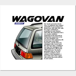 4th GEN CIVIC SHUTTLE WAGOVAN Posters and Art